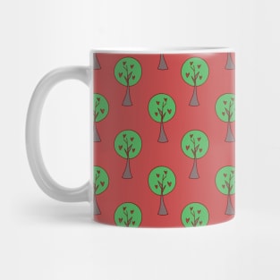 Heart Tree Pattern Mug